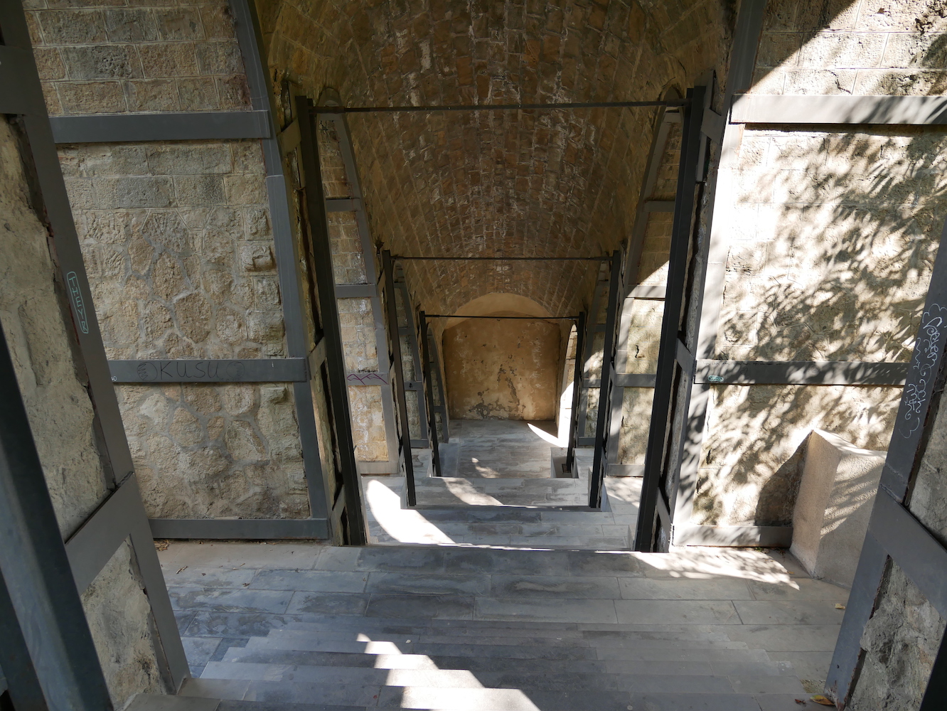 under the funicular