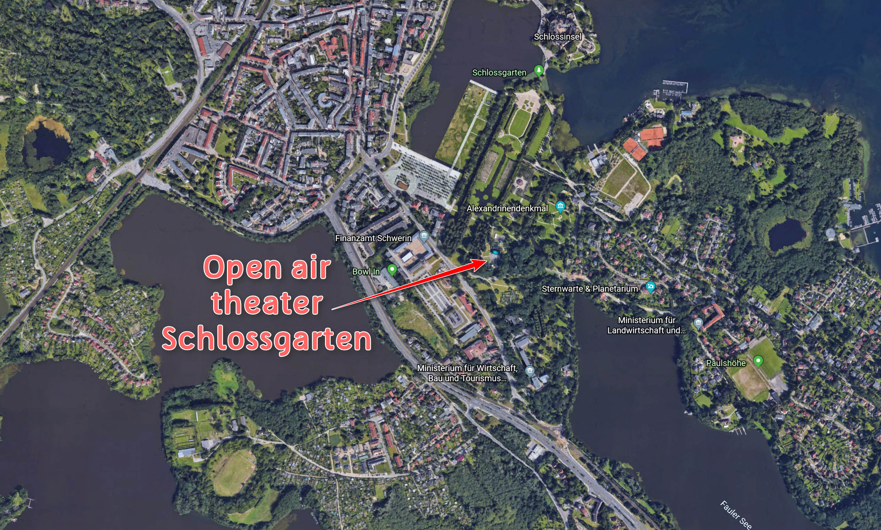 Schwerin aerial shot