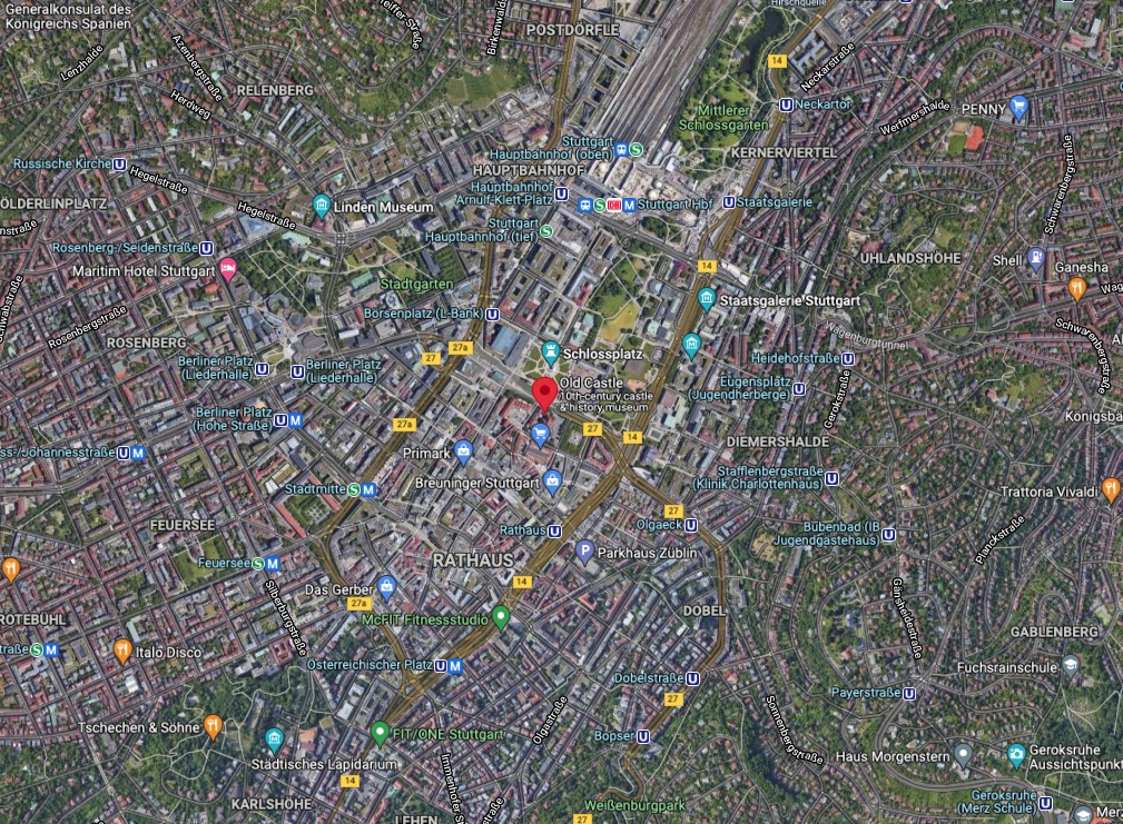 Stuttgart aerial shot
